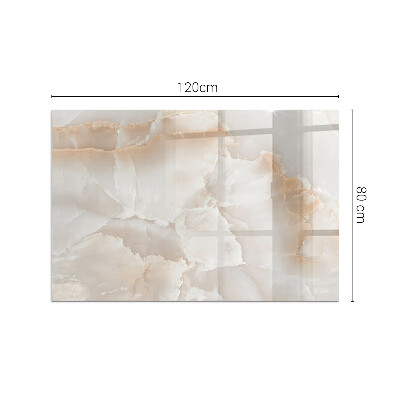 Base de vidro para lareira retangular Padrão de pedra natural