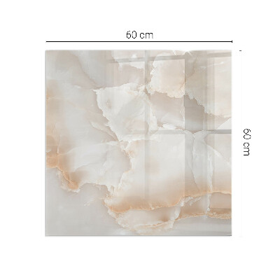 Base de vidro para lareira retangular Padrão de pedra natural