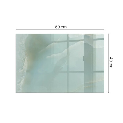 Base de vidro decorativa para lareira Padrão delicado de mármore