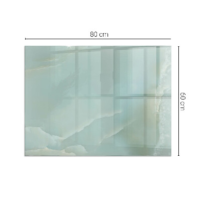 Base de vidro decorativa para lareira Padrão delicado de mármore