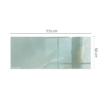 Base de vidro decorativa para lareira Padrão delicado de mármore