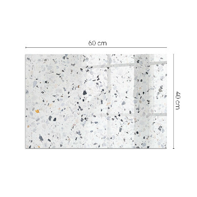 Base de vidro decorativa para lareira Padrão de pedra com partículas