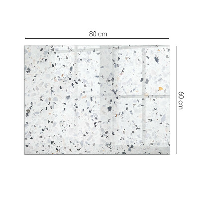 Base de vidro decorativa para lareira Padrão de pedra com partículas