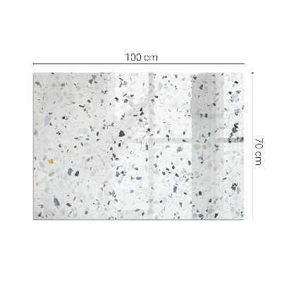 Base de vidro decorativa para lareira Padrão de pedra com partículas