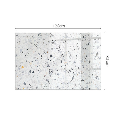 Base de vidro decorativa para lareira Padrão de pedra com partículas