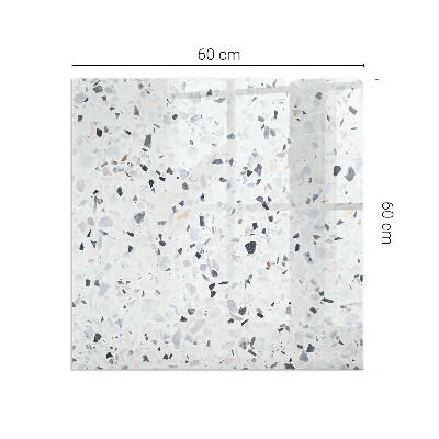 Base de vidro decorativa para lareira Padrão de pedra com partículas