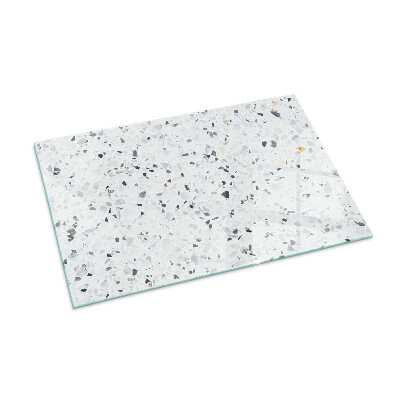 Base de vidro decorativa para lareira Padrão de pedra com partículas