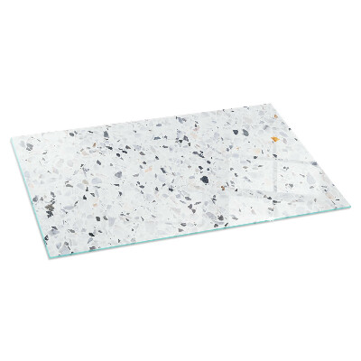 Base de vidro decorativa para lareira Padrão de pedra com partículas