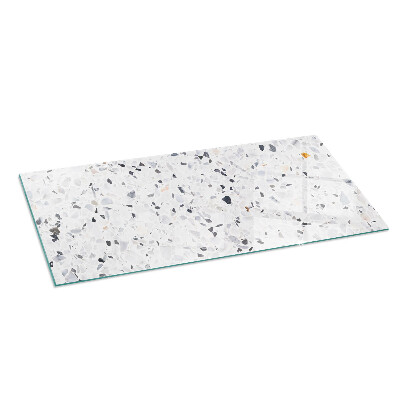 Base de vidro decorativa para lareira Padrão de pedra com partículas