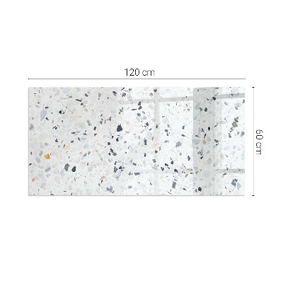 Base de vidro decorativa para lareira Padrão de pedra com partículas