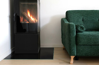 Base de vidro para lareira retangular Cor Grafite Escuro