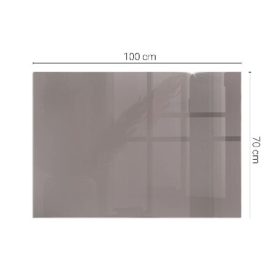 Base de vidro para lareira retangular Cor Bege