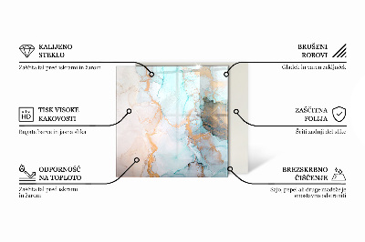 Base de vidro para lareira retangular Cor cinza