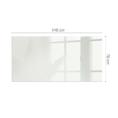 Base de vidro para lareira retangular Cor marfim