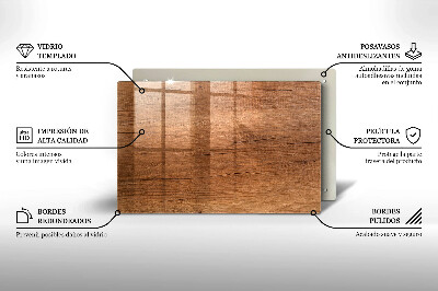 Base para velas de cemitério Textura de madeira