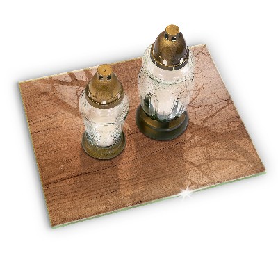 Base para velas de cemitério Textura de madeira