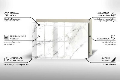 Base para velas de cemitério Textura de mármore elegante