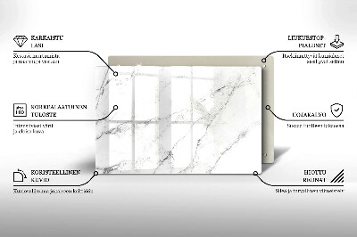 Base para velas de cemitério Textura de mármore elegante