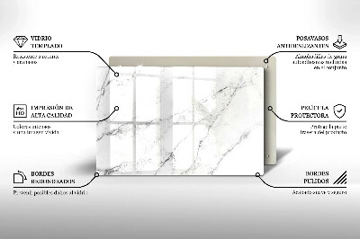 Base para velas de cemitério Textura de mármore elegante