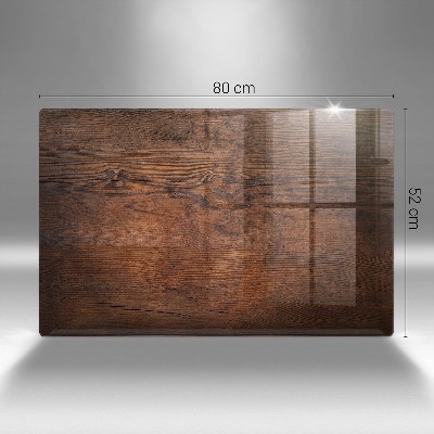 Base para velas de cemitério Placa de madeira escura