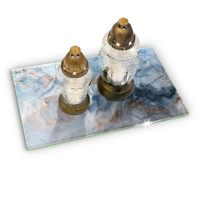 Base para velas de cemitério Textura de mármore