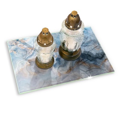 Base para velas de cemitério Textura de mármore