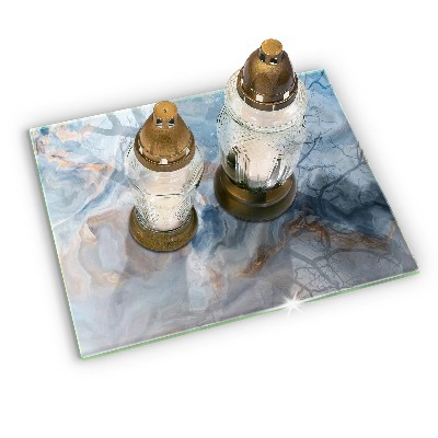 Base para velas de cemitério Textura de mármore