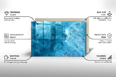 Base para velas de cemitério Água azul