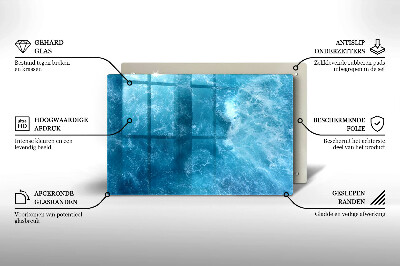 Base para velas de cemitério Água azul