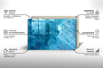 Base para velas de cemitério Água azul