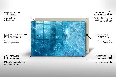 Base para velas de cemitério Água azul