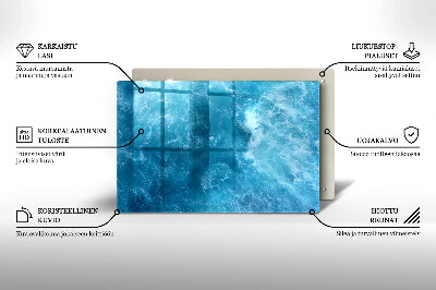 Base para velas de cemitério Água azul