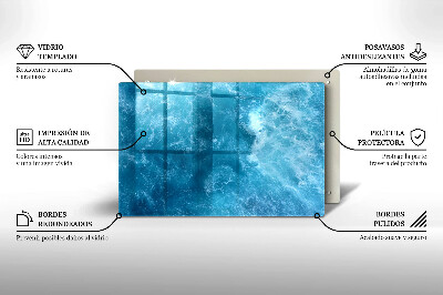 Base para velas de cemitério Água azul