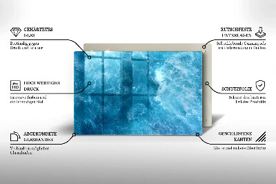 Base para velas de cemitério Água azul