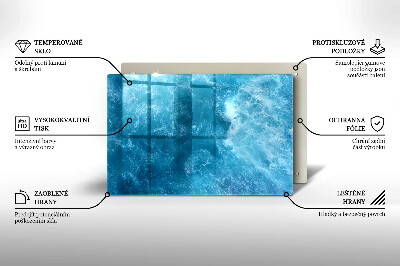 Base para velas de cemitério Água azul