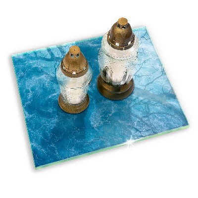 Base para velas de cemitério Água azul