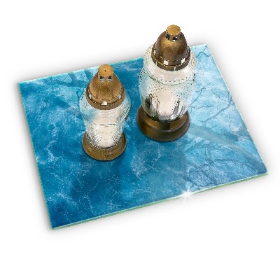 Base para velas de cemitério Água azul