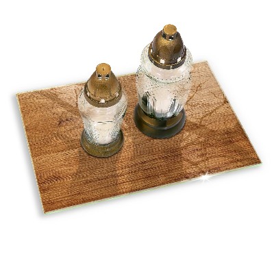 Base para velas de cemitério Textura de placa de madeira