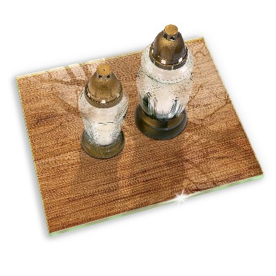 Base para velas de cemitério Textura de placa de madeira