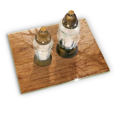 Base para velas de cemitério Textura de placa de madeira