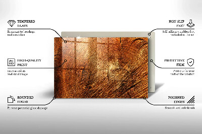 Base para velas de cemitério Anéis de árvores de madeira