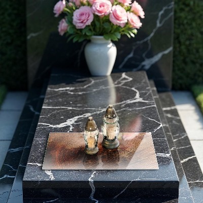 Base para velas de cemitério Anéis de árvores de madeira