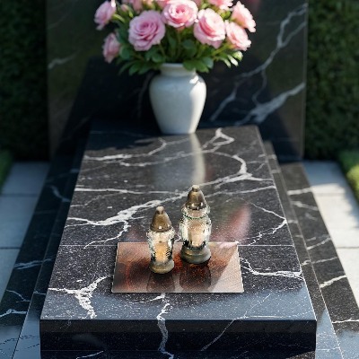 Base para velas de cemitério Anéis de árvores de madeira