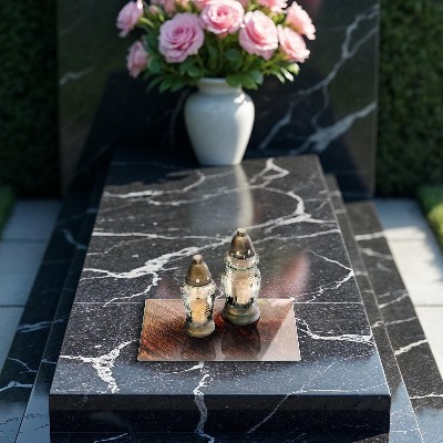 Base para velas de cemitério Estrutura de madeira