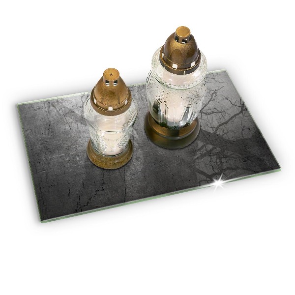 Base para velas de cemitério Textura metálica