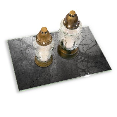 Base para velas de cemitério Textura metálica