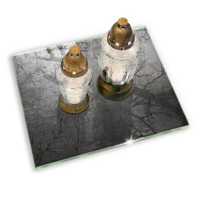 Base para velas de cemitério Textura metálica