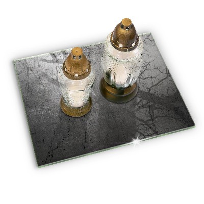 Base para velas de cemitério Textura metálica