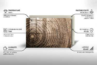 Base para velas de cemitério Anéis de árvores de madeira