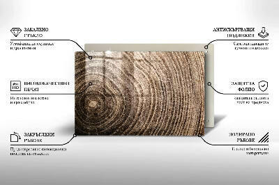 Base para velas de cemitério Anéis de árvores de madeira